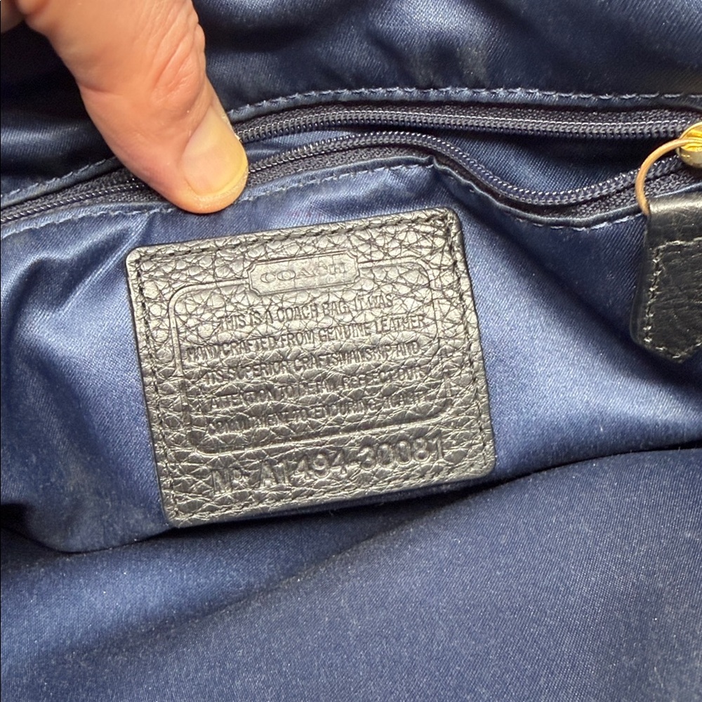 Coach Black Leather Shoulder Bag - Picture 8 of 8